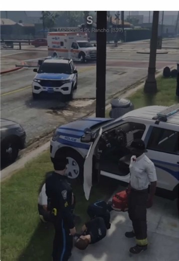 No such thing as a “routine traffic stop” . #fivem #gtarp #roleplay #fivepd #gta