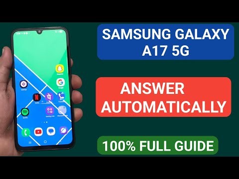 Samsung galaxy A17 5G mein answer automatically setting kaise use kare