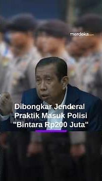 Jenderal DPR Bongkar Praktik Bayar Masuk Polri: Di Madura Bintara Rp200 Juta