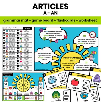 Indefinite Articles: A–An LOW PREP Grammar Activities