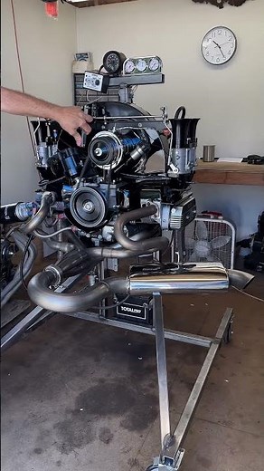 Lowdown Merged Racing Header and Muffler on this AVW Built 2110 VW Powerhouse!