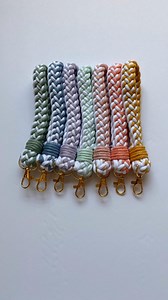 Thick Braided Macrame Keychain - Etsy
