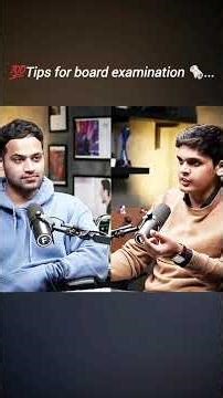 Tips for cbse board examination 🗞️#podcastshort #rajshamani #prasantkirad