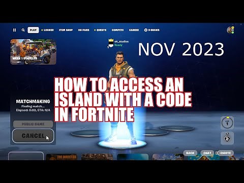 How To Access An Island with a Code in Fortnite (Updated: Nov 2023)