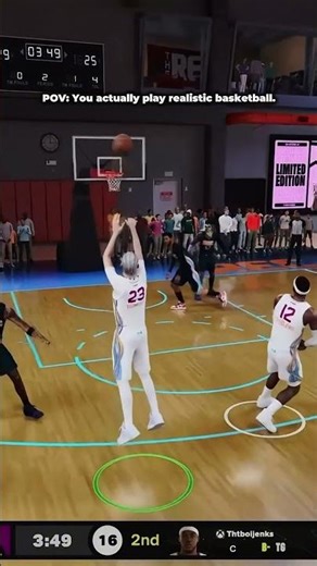 POV You actually play realistic basketball