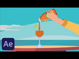 Animating Juice Pour in After Effects Tutorial! 🥤✨