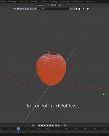 Remesh Modifier 🔧 --#Day- 1️⃣3️⃣ of Blender Modifier series 💥 #remesh #blender #minecraft #series