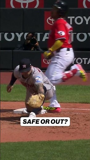 After further review, the call stands and Jose Ramirez was ruled safe at first base, do you agree? 🤔