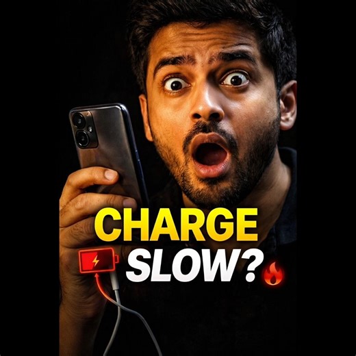 Phone Charging Pe Slow Kyun Hota Hai? 😳 Battery Ka Sach #phonetips #charginghack #batterytips