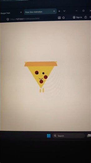 Burger face Animation using html css and javascript #shorts #subscribe #support