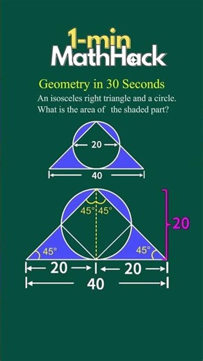 Geometry in 30 Seconds — Quick and Smart Math! #mathtricks