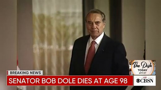 18K views · 173 reactions | Bob Dole, World War II veteran, senator and presidential nominee, has died, the Elizabeth Dole Foundation said Sunday. He was 98. He had been diagnosed with stage 4 lung cancer in February 2021. https://cbsn.ws/3opn0uL | CBS News | Facebook