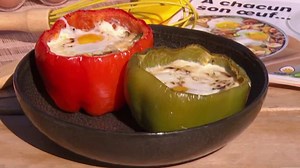 Le chef Jonathan Garnier nous présente une nouvelle recette de Poivrons Grillés aux œufs