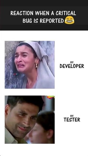 Developer vs Tester 😂 | Critical Bug Reaction Be Like!