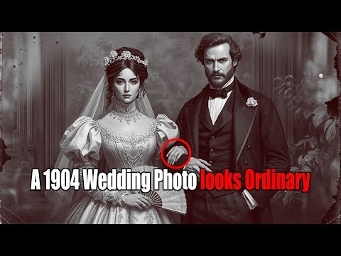 A 1904 wedding photo looks ordinary — when you find out what the bride is holding, you'll be shocked