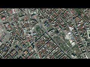 Zooming on Serbia, Belgrade. Earth zoom in from outer space to city.