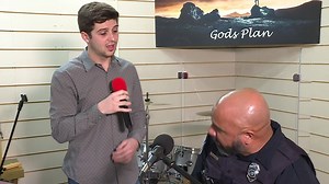 57K views · 954 reactions | After a news interview with Richmond Police Department officer Mervin Mayo, my photographer had us do a little impromptu jam sesh. He started playing "You Know My Name" and we just started singing. It was really an incredible and inspiring moment. If you didn't know, Officer Mayo is going viral right now for a video of him singing that's racked up more than a million views! WTVR CBS 6 News Hashtag RVA | Tyler Layne | Facebook