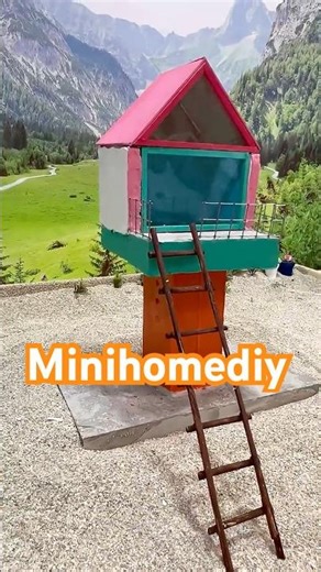 Miniature home :How to make miniature home using the concrete and molds#shorts #miniature#home