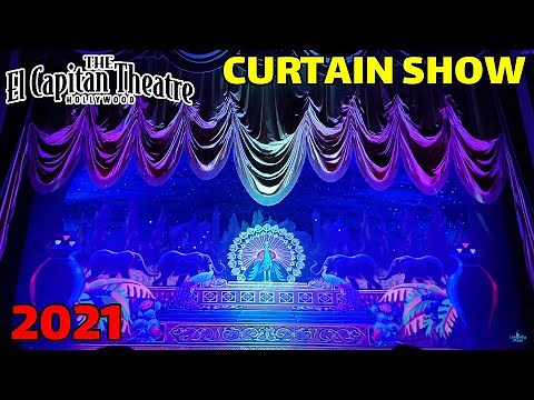 2021 El Capitan Theatre Curtain Show | Hollywood California