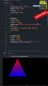 How to Create Triangle in CSS ? #css #coding #html