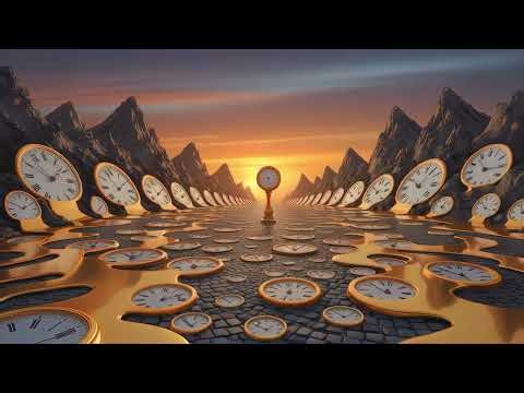 10 hours Melting Clocks Surreal Desert 4k uhd 60fps screensaver windows 11 vj loop