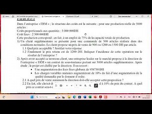 EP5 Coût Marginal exercice corrigé