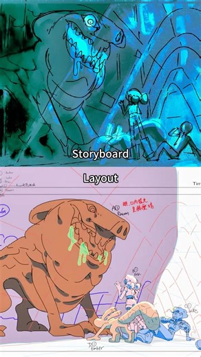 People ask: Why take so much time on a layout? #blender #anime #indieanimation #animationprocess