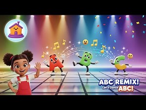 ABC Nursery Rhyme Remix 📱 | English Rhymes + Dance Moves for Kids