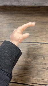 Munnygrubbers - 1 Pair Tiny Hands with Sticks - Mini Little Hand Stick Puppet - Halloween Costume - Strong Hand Prop - Scary Movies - Novelty Gift - TikTok Famous - (Creepy 1x Set)