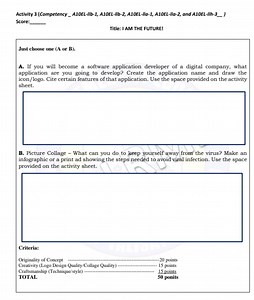 Activity 3 (Competency_A10EL-Ilb-1, A10EL-Ilb-2, A10EL-IIa-1, A... | Filo