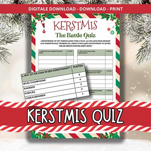 Christmas Family Quiz - Printable Christmas Game for Holidays With Family, Friends or Colleagues - Dutch - Inspired by Family Feud - Etsy