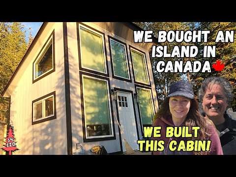 We Bought an Island in Canada - We Built This Off-Grid Cabin