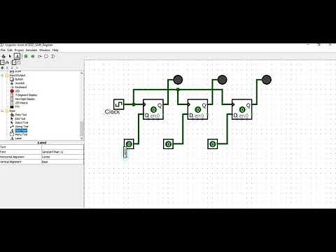 Parallel-In to Parallel-Out Shift Register using Logisim