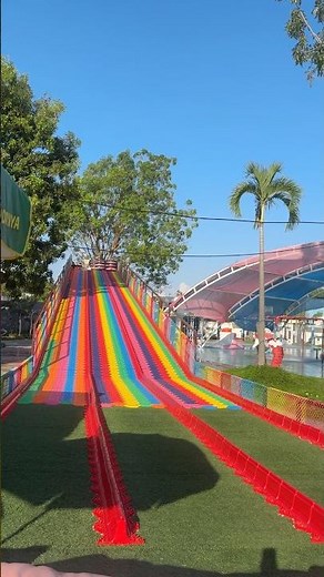 🇮🇩Rainbow Splash & Stone Bridge Fun 🌈💦Batam Water Park Adventure彩虹滑道与石桥欢乐时光🌈💦巴淡岛水上乐园探险 #batam
