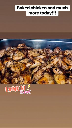 Baked chicken and much more for lunch today! It’s ready. | Simpsons One Stop | Facebook