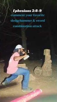 DAY 653: TRAINING WITH THE SLEDGEHAMMER "Billy" AS A WEAPON + MY SWORD MUSHUU