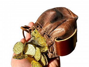 Handmade Brown Leather Coin Pouch With Belt Loop - Etsy