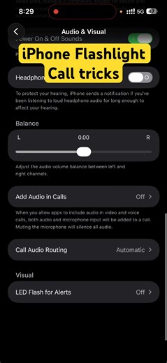 iPhone Flashlight Call tricks IPhone Flash