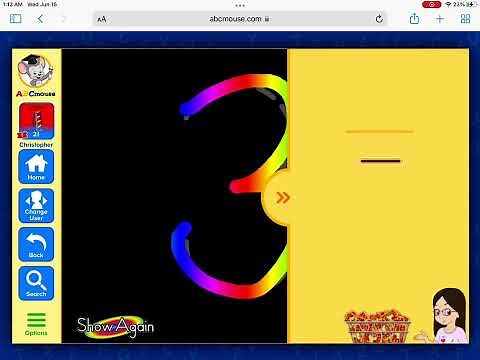 Abcmouse magic rainbow traceables Numbers 1-5
