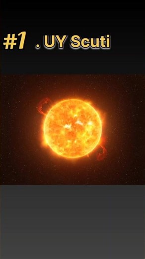top 10 biggest stars in the universe 😱 #knowledge