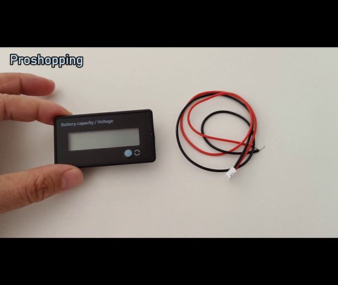 DC 12V 24V 36V 48V 72V Battery Meter, Battery Capacity Voltage Monitor Gauge Indicator, Lead-Acid&Lithium ion Battery Tester, for Golf Cart RV Marine Boat Club Car Motorcycle - with Alarm, Blue