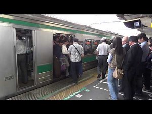 高画素◆埼京線 朝 通勤ラッシュ JR赤羽駅 2012.6.25 08:13