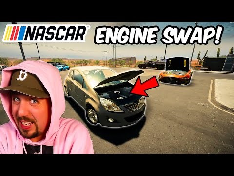 NASCAR Engine Swap in Car Mechanic Sim!
