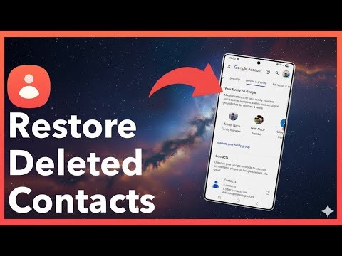 How To Restore Deleted Contacts On Android