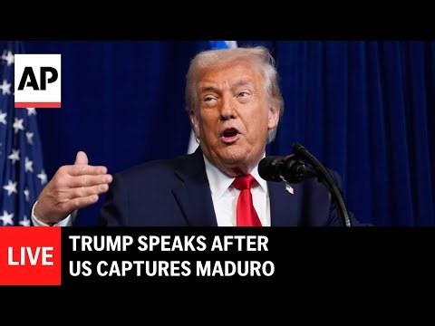 LIVE: Trump speaks after US strikes Venezuela and captures Maduro