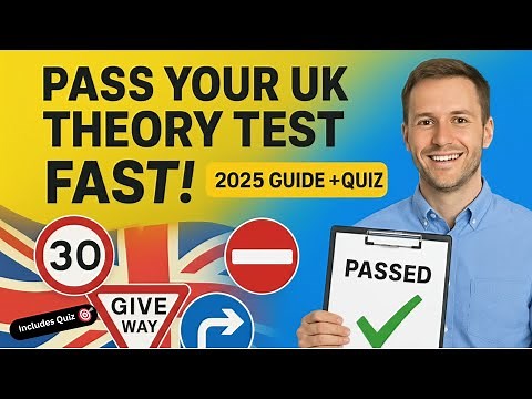 How to Pass UK Driving Theory & ADI Part 1 Test 2025 | Road Signs Explained + Quiz