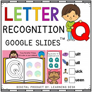 Alphabet Letter Q Identification Beginning Sound Recognition Google Slides™