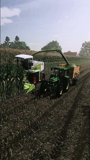 #CornHarvesting Claas Jaguar 840 and John Deere 3650 #FS25 #FarmingSimulator25