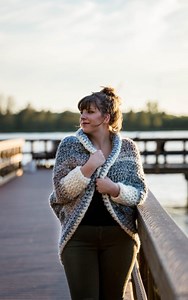 Crochet Cuddler Cocoon Sweater • Sewrella