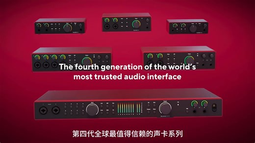 第四代 Focusrite Scarlett – 系列概览 // Focusrite